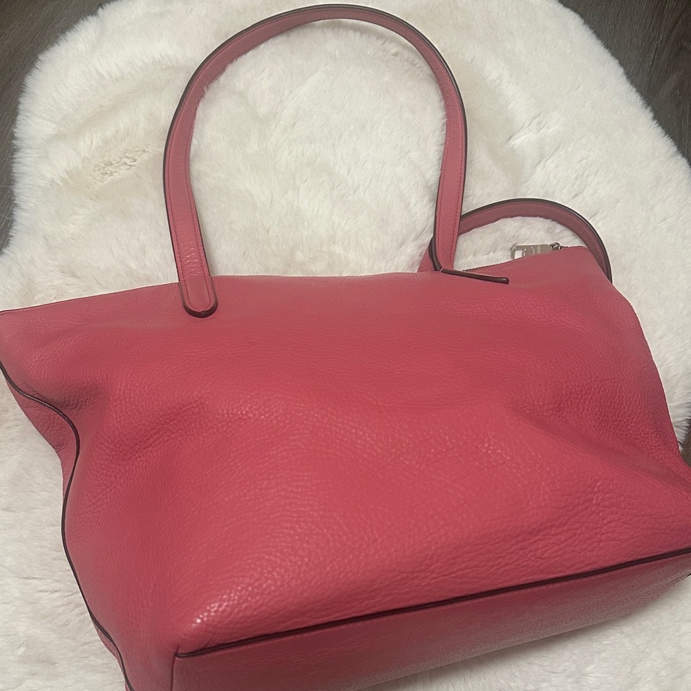 Coach Pink Leather Tote Bag - Picture 4 of 4
